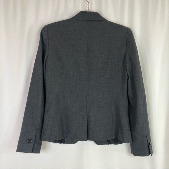 Worthington | Dark Gray Stretch Single Button Blazer Polyester Blend 6 - Picture 6 of 6